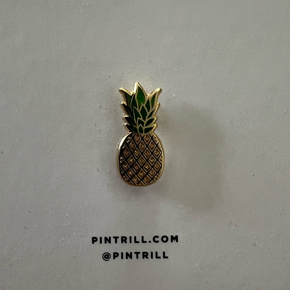Pintrill Pineapple Pin. Never worn
